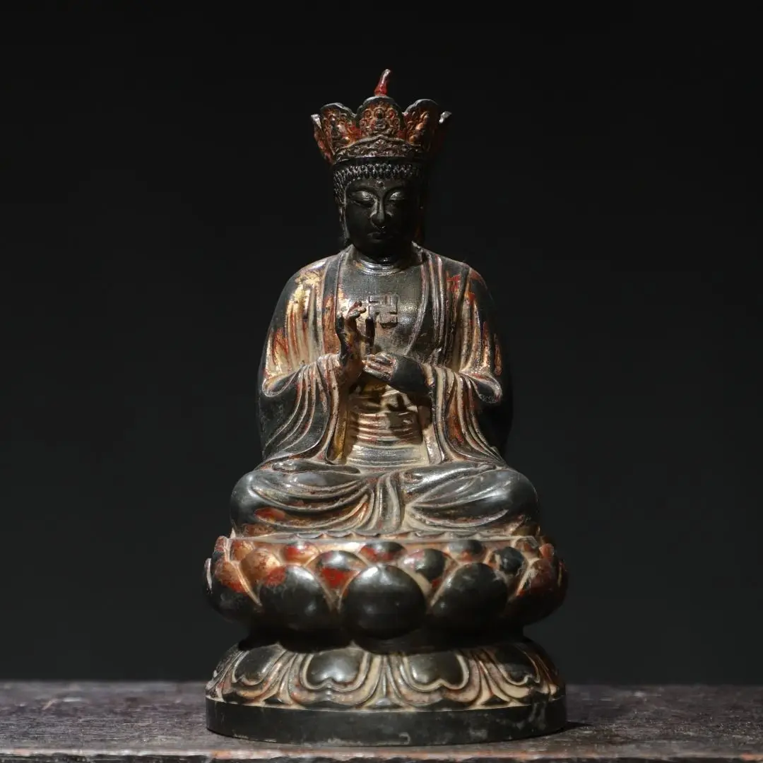 Copper Tuojin [Guanyin] Height 18 cm Width. 5 cm Thickness. 5 cm Weight 0.5 kg