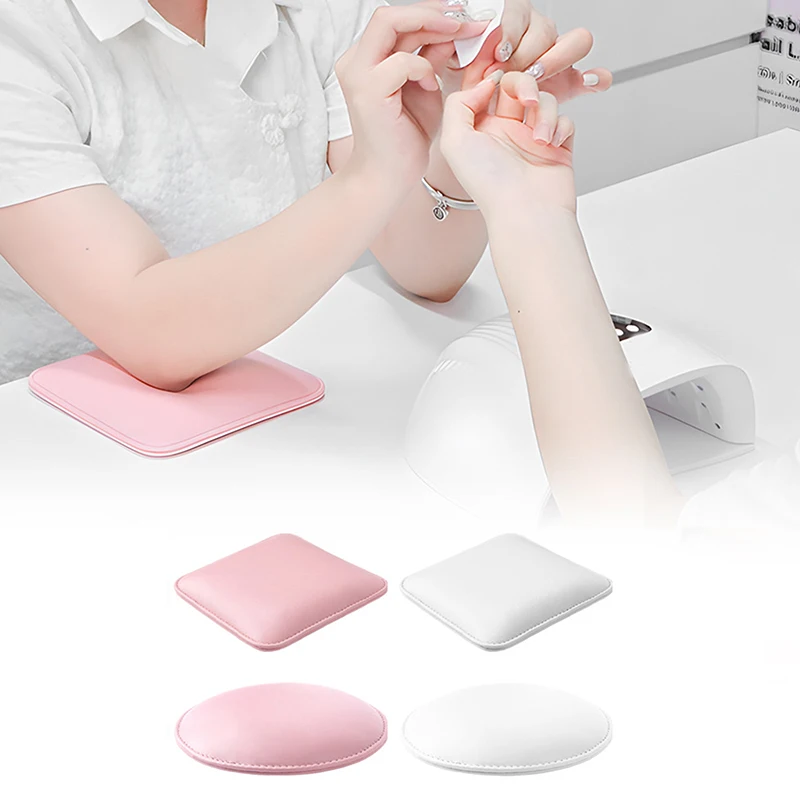 Ellipsoid Microfiber Leather Elbow Rest Pad Professional Non-Slip Nail Technician Hand Rest Pillow For Nail Manicure Elbow Pad