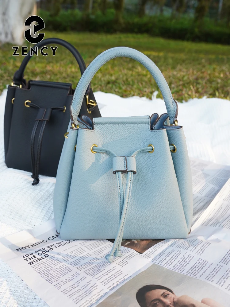 Zency Women's Genuine Leather Top-Handle Bag Fashion Handbag Shoulder Crossbody Bag