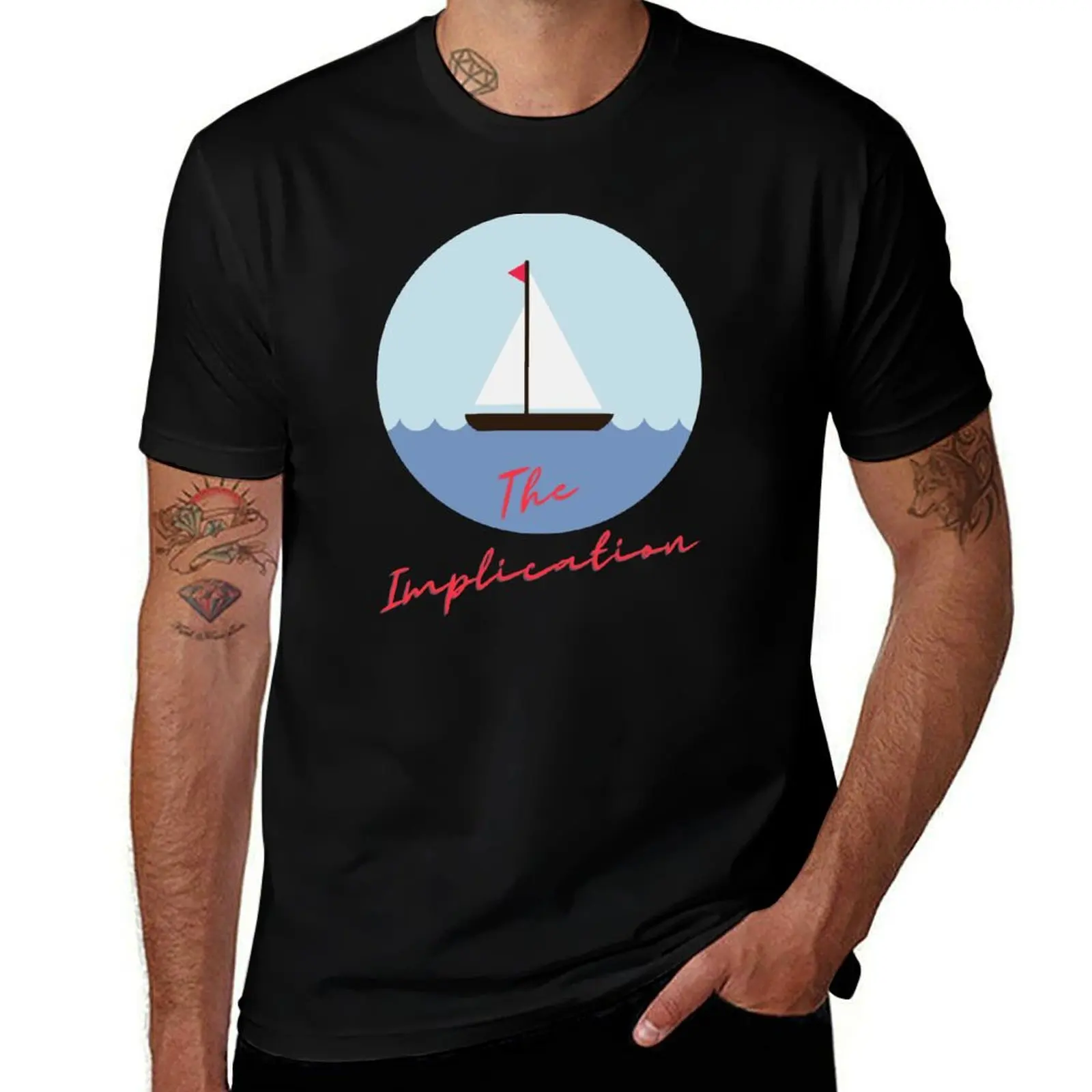 IASIP - The Implication T-Shirt Minimalist Plain Crew Neck T-Shirt