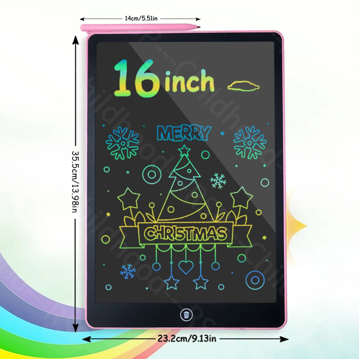 16 インチ液晶ライティングタブレットカラー描画ボード電子黒板落書き手書きタブレット教育玩具子供に最適なギフト
