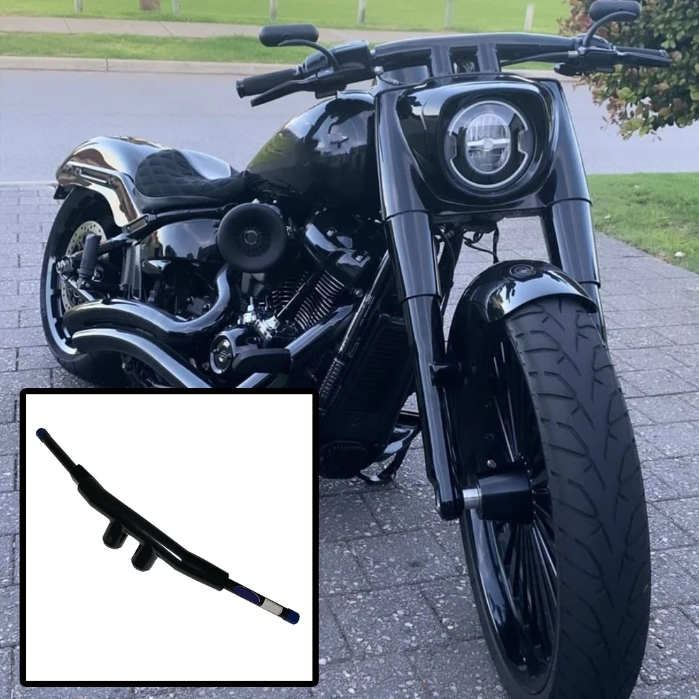 2” Motorcycle Custom T Handlebars For Harley Softtail Fat boy classic deluxe Low Rider Breakout Dayna 2008-2020