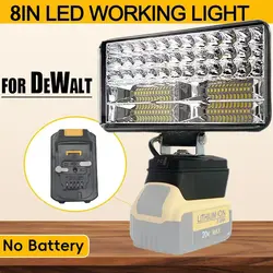 Led Light 3/4/5/8Inch Portable Spotlights Cordless Outdoor Work Fishing Handheld Emergency Tool Light Fit Dewalt 18V Battery