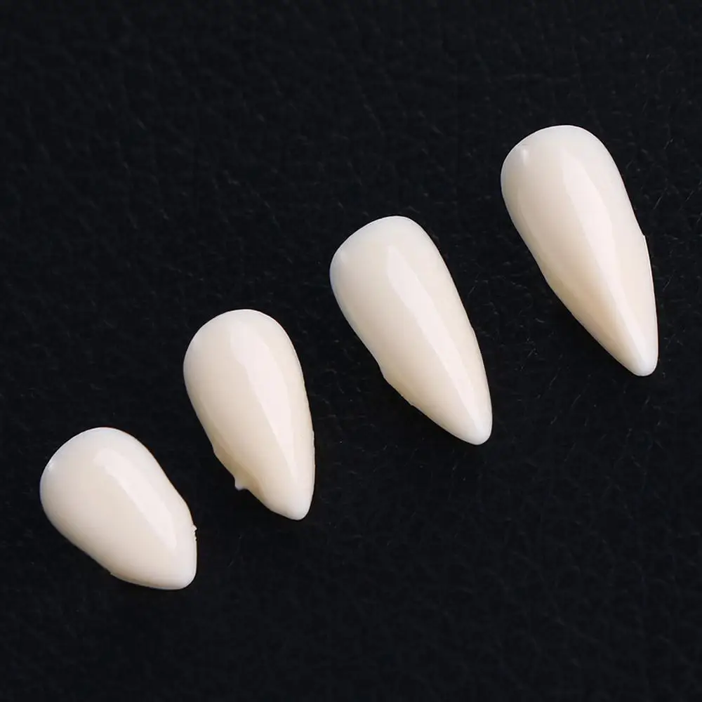 Props Devil Fangs Dentures Teeth Box Packed Teeth Canine Fake Tooth 2pcs Teeth Halloween Fangs Fangs Toys Safe Resin Fangs