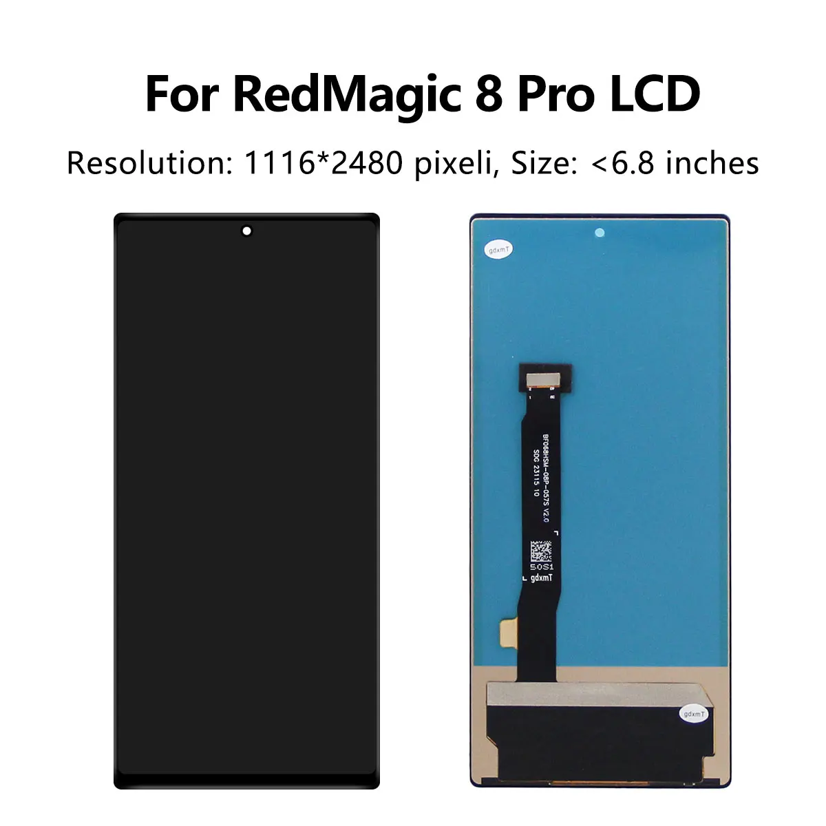 Tested For ZTE nubia RedMagic 8 Pro 8S Pro LCD Display Touch