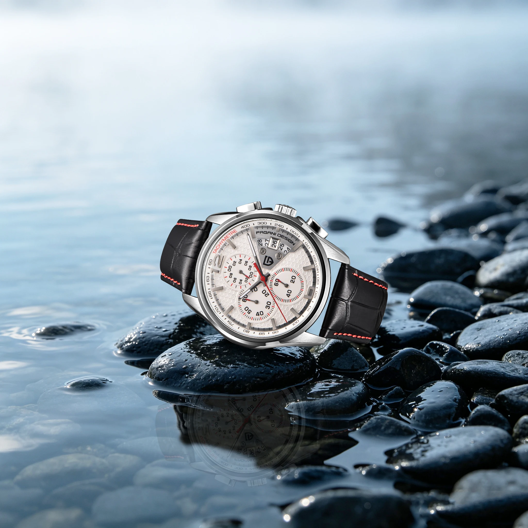 PAGANI DESIGN Men's Quartz Watches For Man Elegant Light Luxury Leather Luminous Date Window Waterproof All-Season Commute Watch