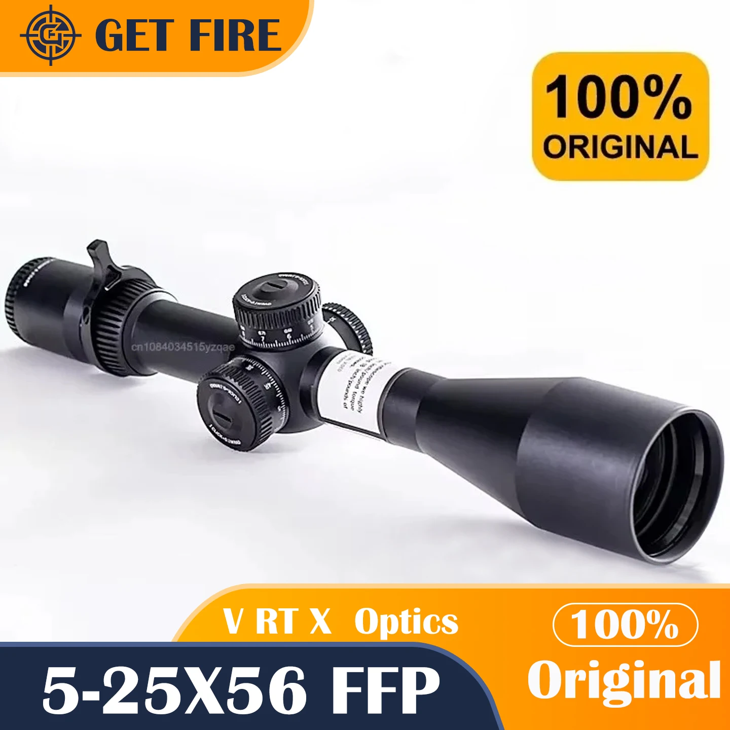 

Original V RT X Optics 5-25X56 First Focal Plane(FFP) Riflescopes EBR-7C (MRAD) Reticle 34mm Tube Nitrogen Gas Throw lever