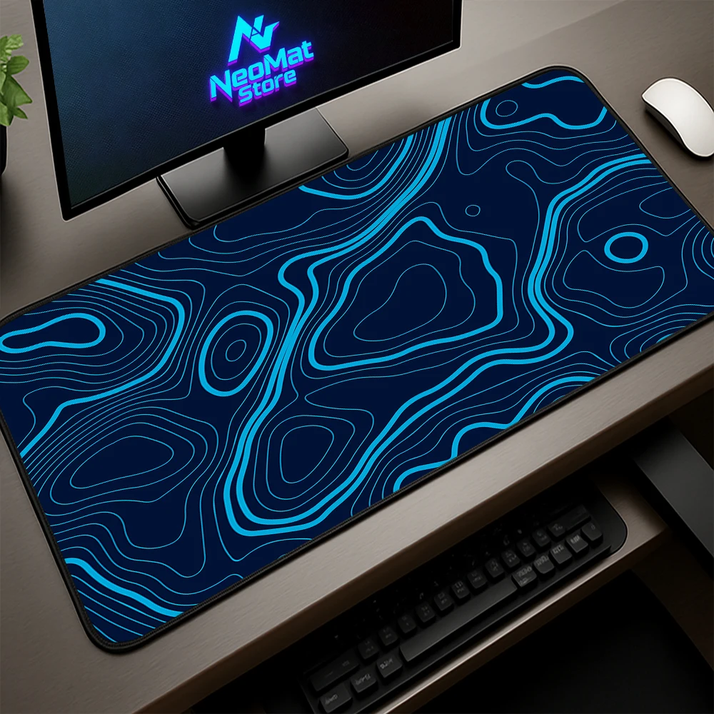 

Xxxl Mouse Pad Minimalist Blue Mouse Rug Keyboard Mat Aesthetic Big Mousepad Rubber Carpets Computer Office Accessories for Desk