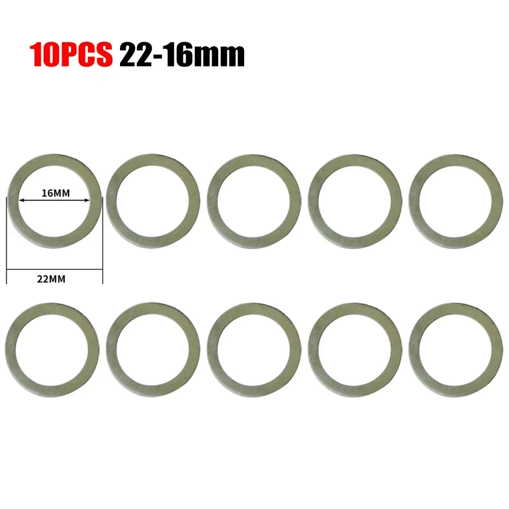 Anneau de réduction en métal pour lame de scie circulaire, joint de conversion d'ouverture, multi-taille, 10 pièces