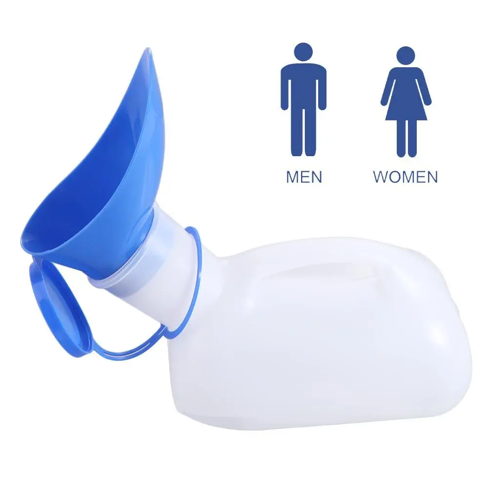 1000ml Mobile Toilet Pee Bottle Pee Storage Tool Journey Urinal Plastic Large Capacity Car Urine Bottle Camping Hiking Tools