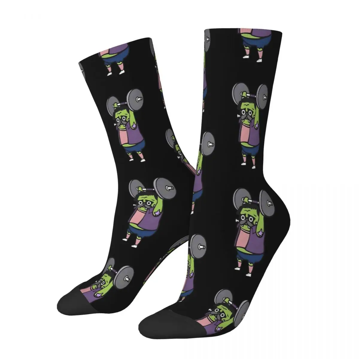 

Weightlifting Pug Frank Pug Weightlifting Socks Male Mens Women Summer Stockings Harajuku