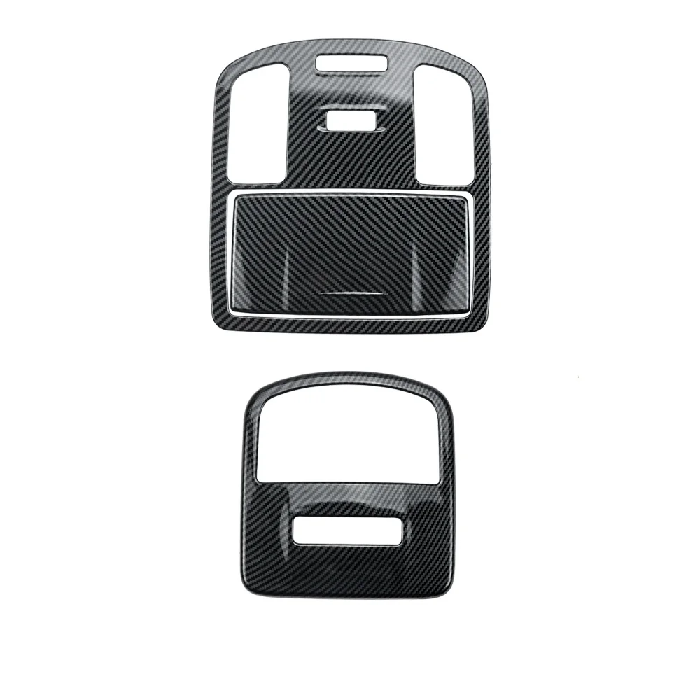 ABS Carbon Fiber Color Front Rear Reading Lamp Cover Frame Trim for Toyota Fortuner 2016 2017 2018 2019 2020 2021 2022