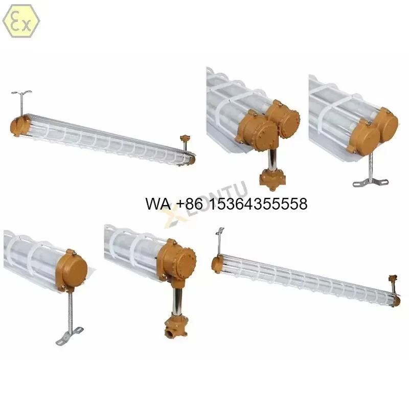 Wmwmnu for ATEX IP55 18W 36W Single T8 Tube LED Explosion Proof Fluorescent Light with 50000 Hours Lifespan