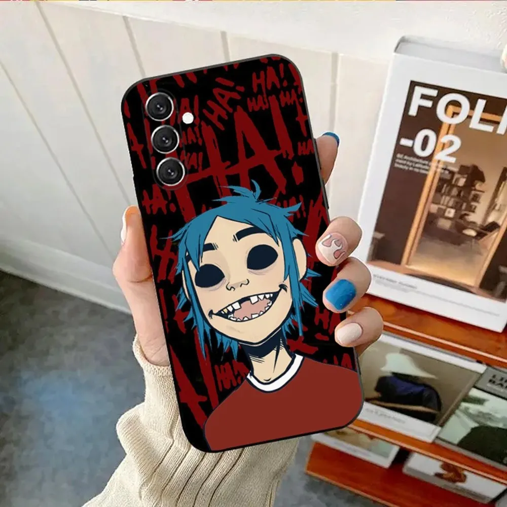 G-Gorillaz Rock Band Cartoon Phone Case For Samsung Galaxy A13,A21s,A22,A31,A32,A52,A53,A71,A80,A91 Soft Black Cover