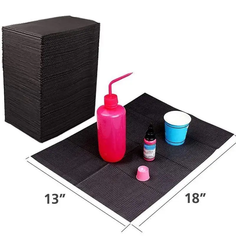 25Pcs Disposable Tattoo Clean Pad Tattoo Bibs Table Covers Clean Pad Patient Dental Napkins Tattoo Accessories