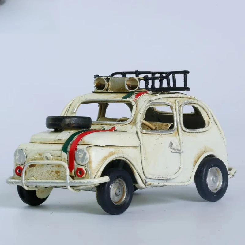 Vintage 1:18 die-cast metal car handmade iron craft children's home office decoration perfect boy gift