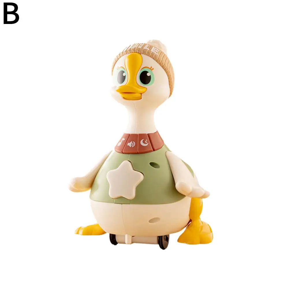 Baby Speelgoed Schommel Eend Speelgoed Cartoon Druk Voertuigen Glide Dier Inertie Trek Auto's Vroege Onderwijs Speelgoed Voor Peuters H8P5