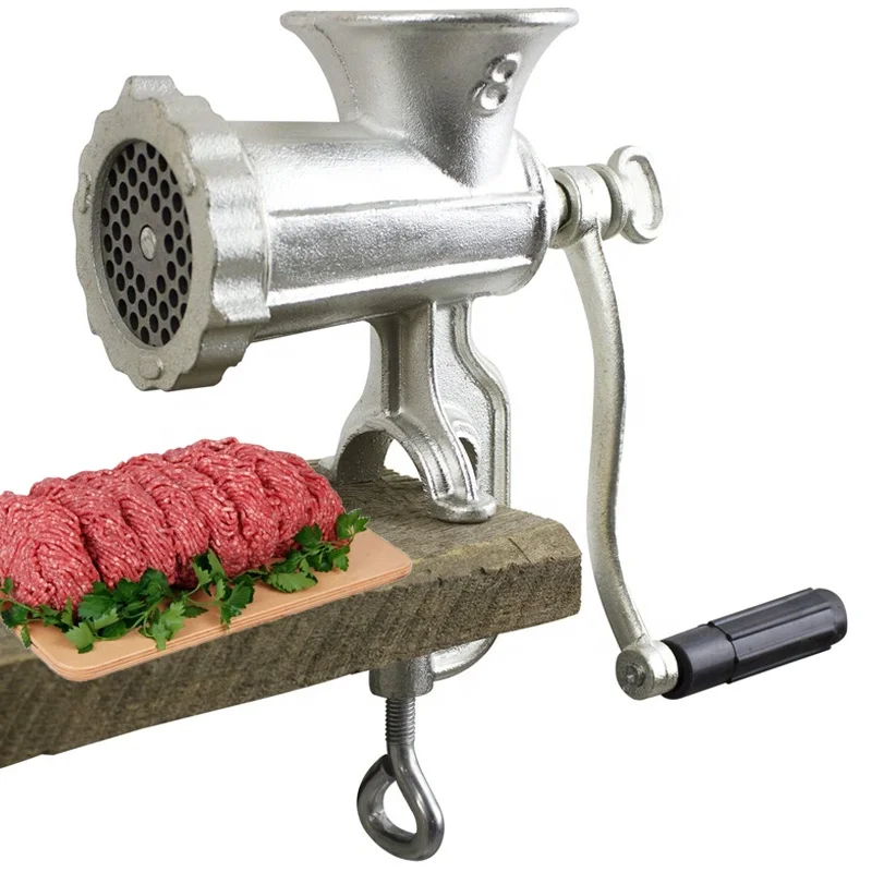 

Manufacturer price Manual meat grinder, cast iron manual meat grinder with steel table clip, meat grinder beef sausage machine