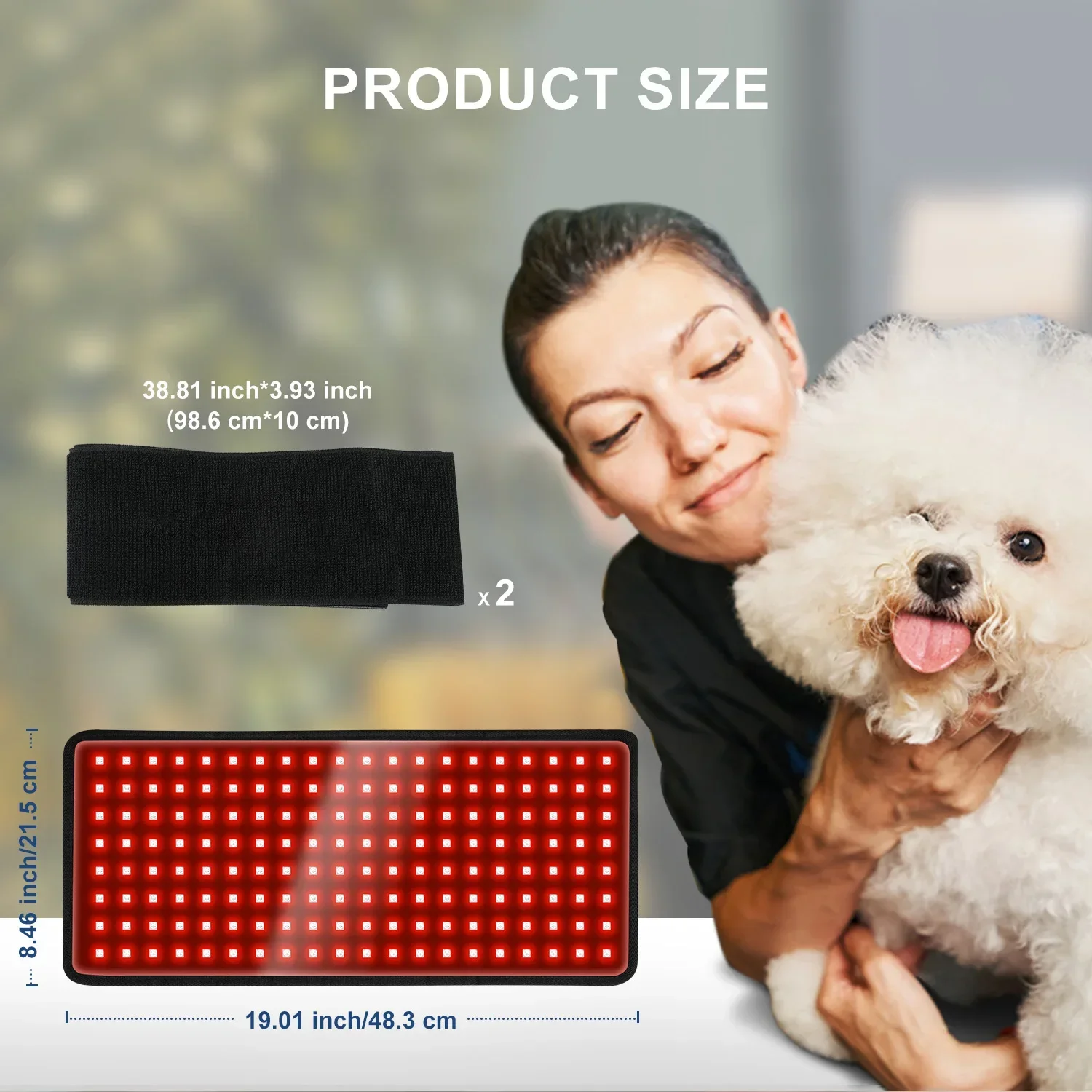 

NEW Animal Horse Pet Use Led Red Light Therapy Pad 660nm 850nm Red Light Therapy Wrap Infrared Belt