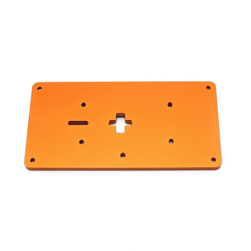 1set Router Table Insert Plate Aluminum Alloy Jig Saw Insert Plate Precision Alignment For Woodworking DIY Wood Cutting Machine