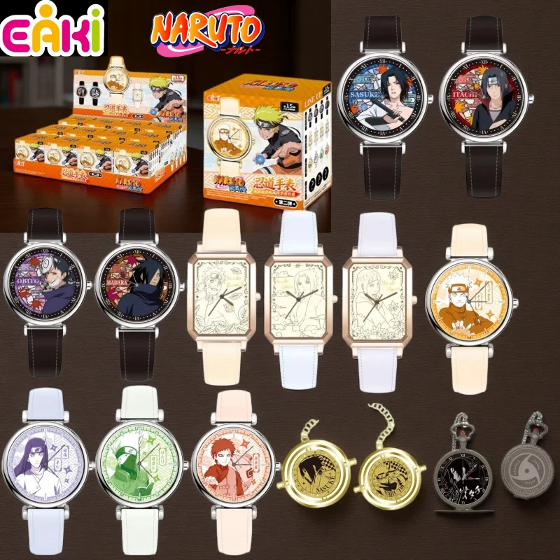 

EAKI Genuine Naruto Shippuden Nindo Watch 2nd Series Blind Box Anime Figures Themed Collectible Wristwatch Toy Gift For Fans