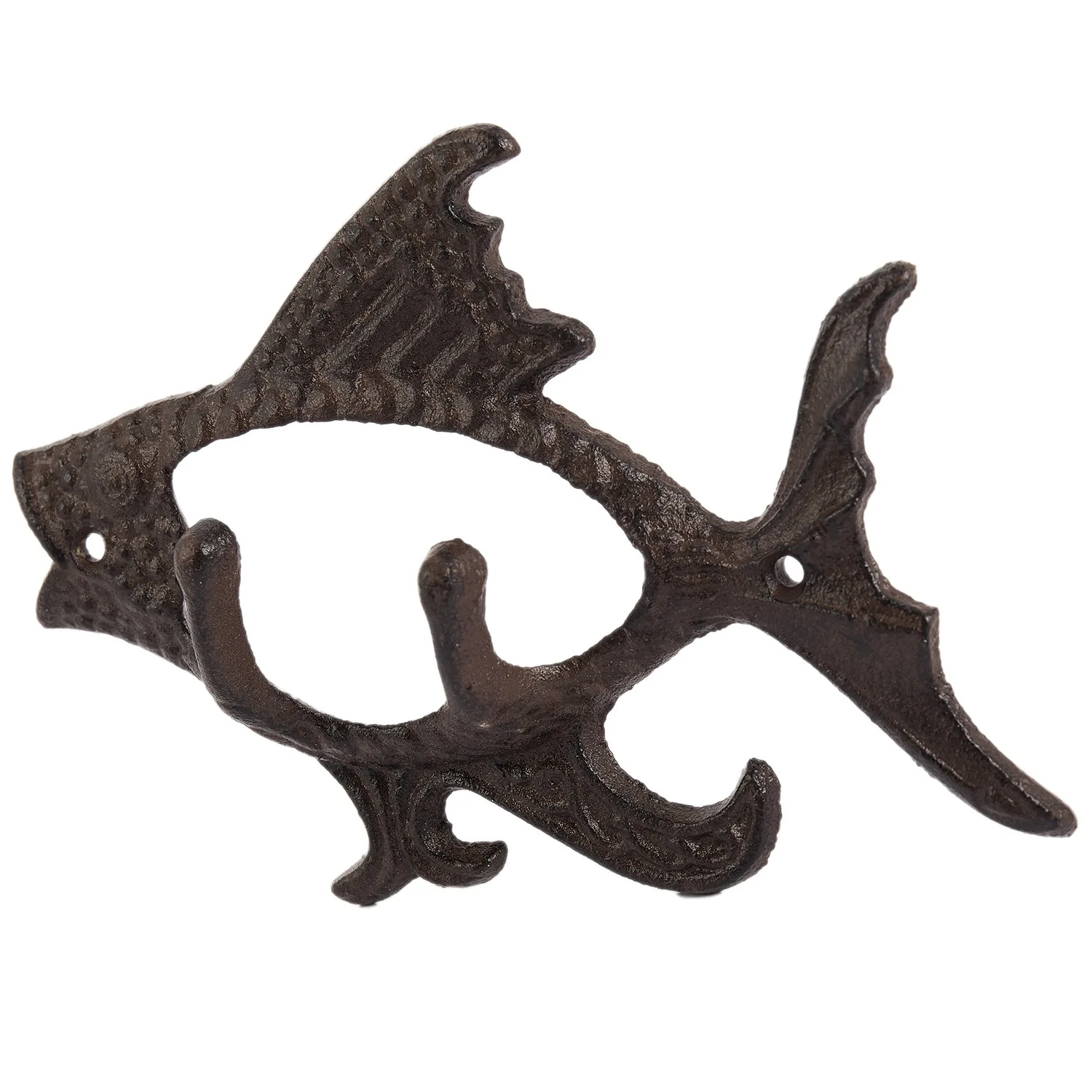 ELBA_Fish Ocean Series Cast Iron towel Hanger Hook for Hat, Key, Coats