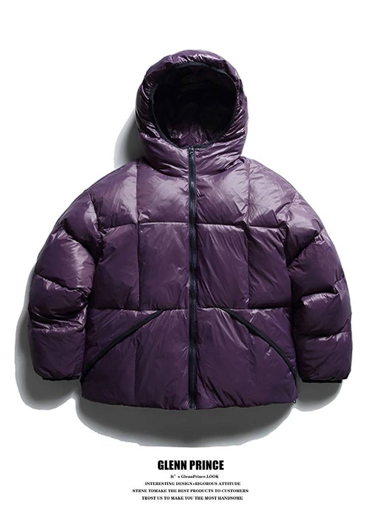 

Мужская зимняя куртка свободного кроя с капюшоном в американском стиле, утепленная, для активного отдыха, из хлопка, молодежная, повседневная, с длинными рукавами