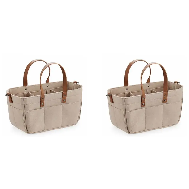 X18A-2X الطفل ورأى تخزين الحضانة سلة تنظيمية للأطفال حقيبة حفاضات الرضع مع مقبض العلبة تغيير الحفاض الاطفال تخزين الناقل أ #1