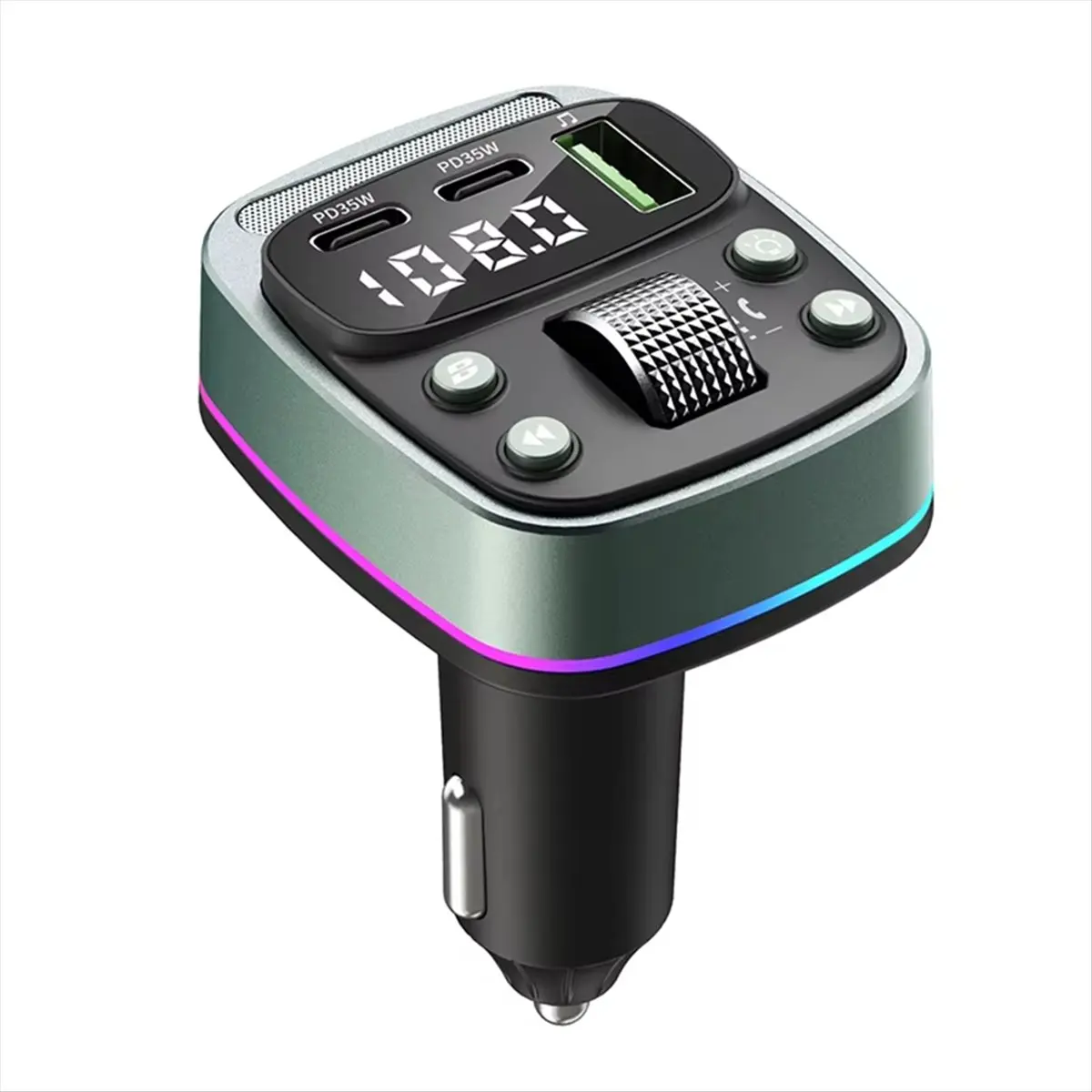 A85P FM Transmitter Bluetooth 5.4 Car MP3 Music Player USB Flash Drive Lossless Car Charger Dual PD35W Fast Charging