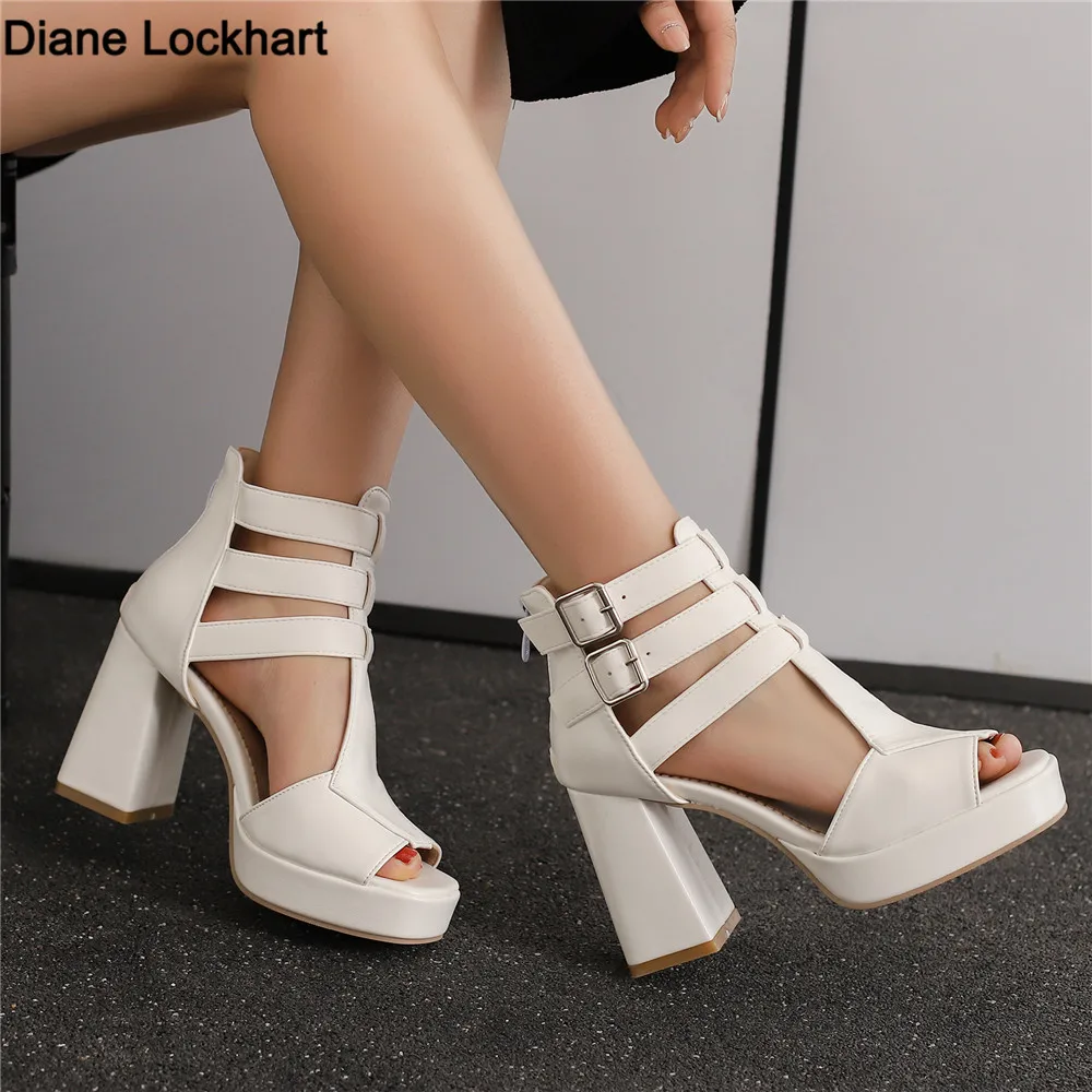 

Summer Sexy Gladiator Women Sandals Designe High Heels Shoes For Women Platform Peep Toe Party Dance Shoe Ladies Sandales Femmes