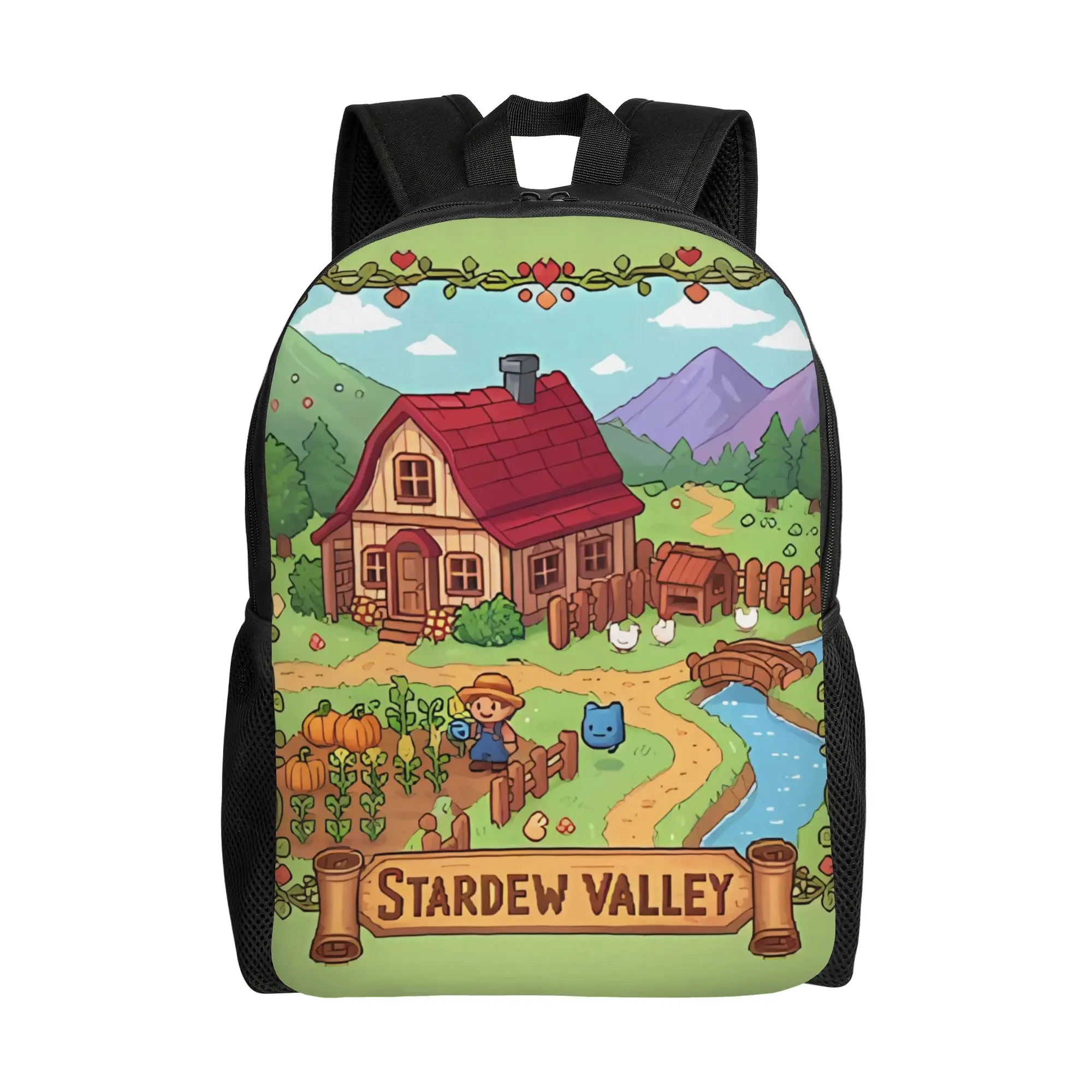 

Школьный рюкзак Pixel Stardew Valley, модный женский рюкзак большой вместимости, школьный рюкзак для нового учебного года