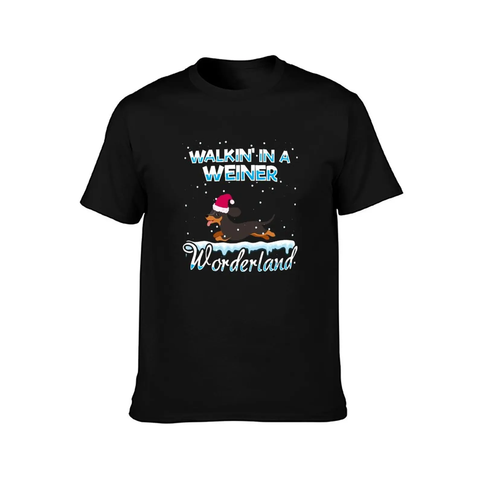 Walking In A Weiner Wonderland - Xmas T-Shirt plus size tops aesthetic clothes quick-drying vintage t shirts men clothing