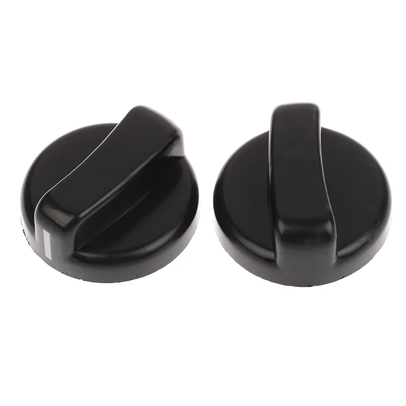 2PCS 8mm General Plastic Handle Gas Stove Replacement Control Switch Knob Range Oven Knob For Benchtop Burner Black Color