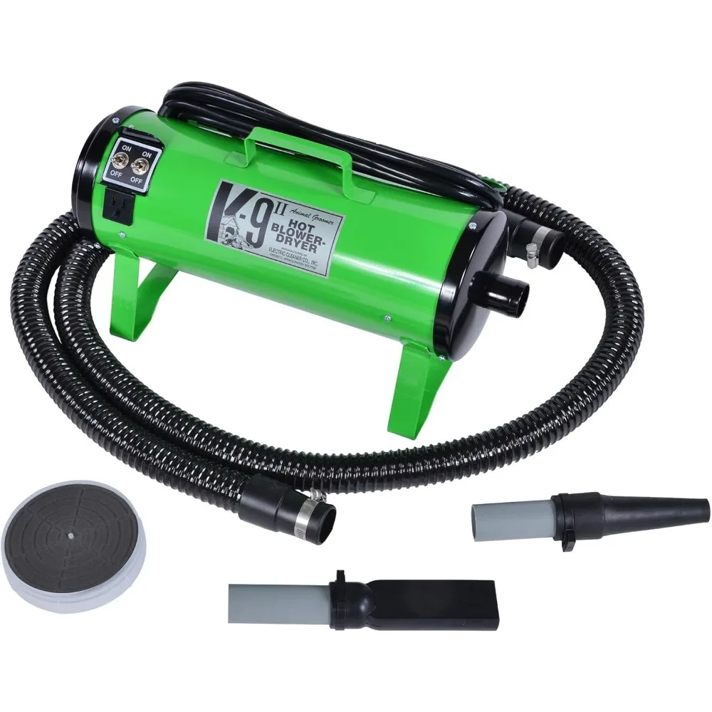 

II Dog Blow Dryer, Lime Green Heavy Duty Durable Design with High Performance for Professional Grooming and Pet Owners at Home