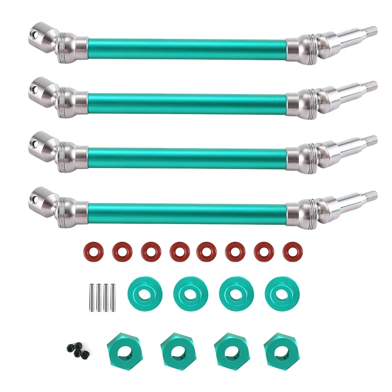 

Металлический расширенный приводной вал, приводной вал CVD, обновленные детали, металлическая замена для Arrma 1/10 Karton Outcast V1, радиоуправляемый автомобиль, зеленый