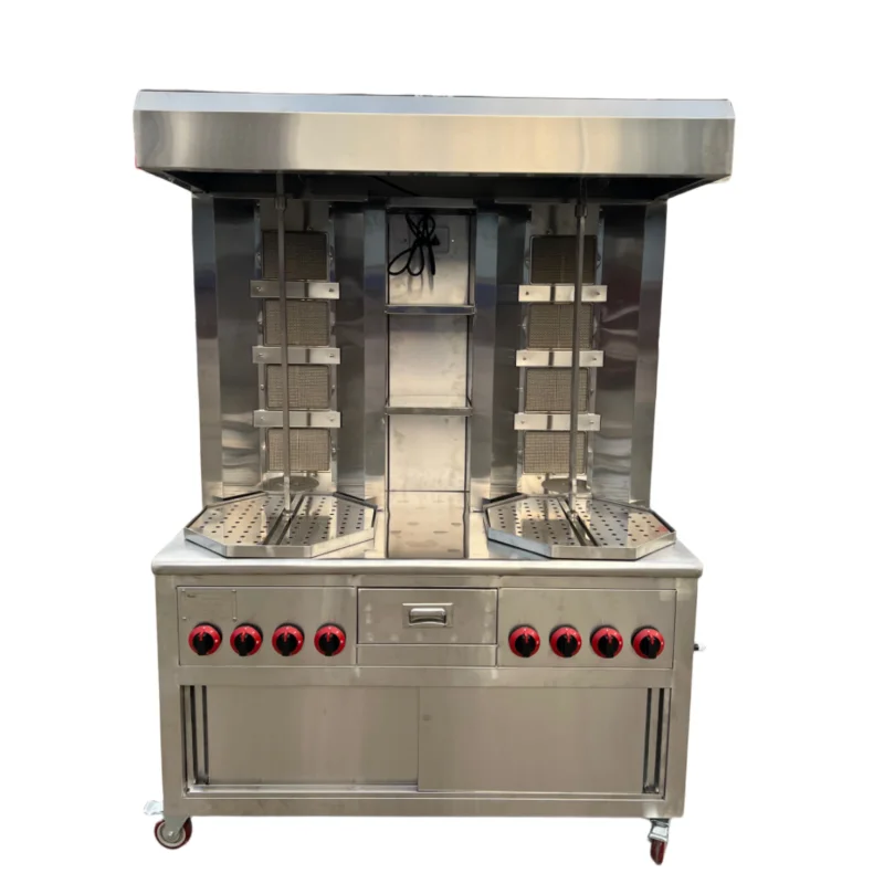 

Electric Kebab Shawarma Machine Vertical Barbecue Machine Stainless Steel Kebab Grill Machine With Hood