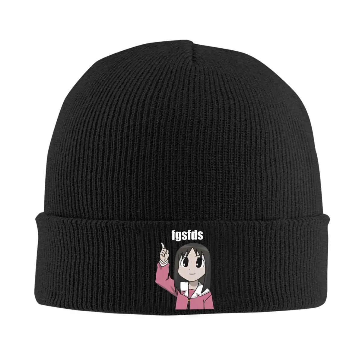 Osaka Autistic Fgsfds Knit Hat Beanies Winter Hats Warm New Funny Kawaii Ayumu Anime Azumanga Daioh Cap Men Women