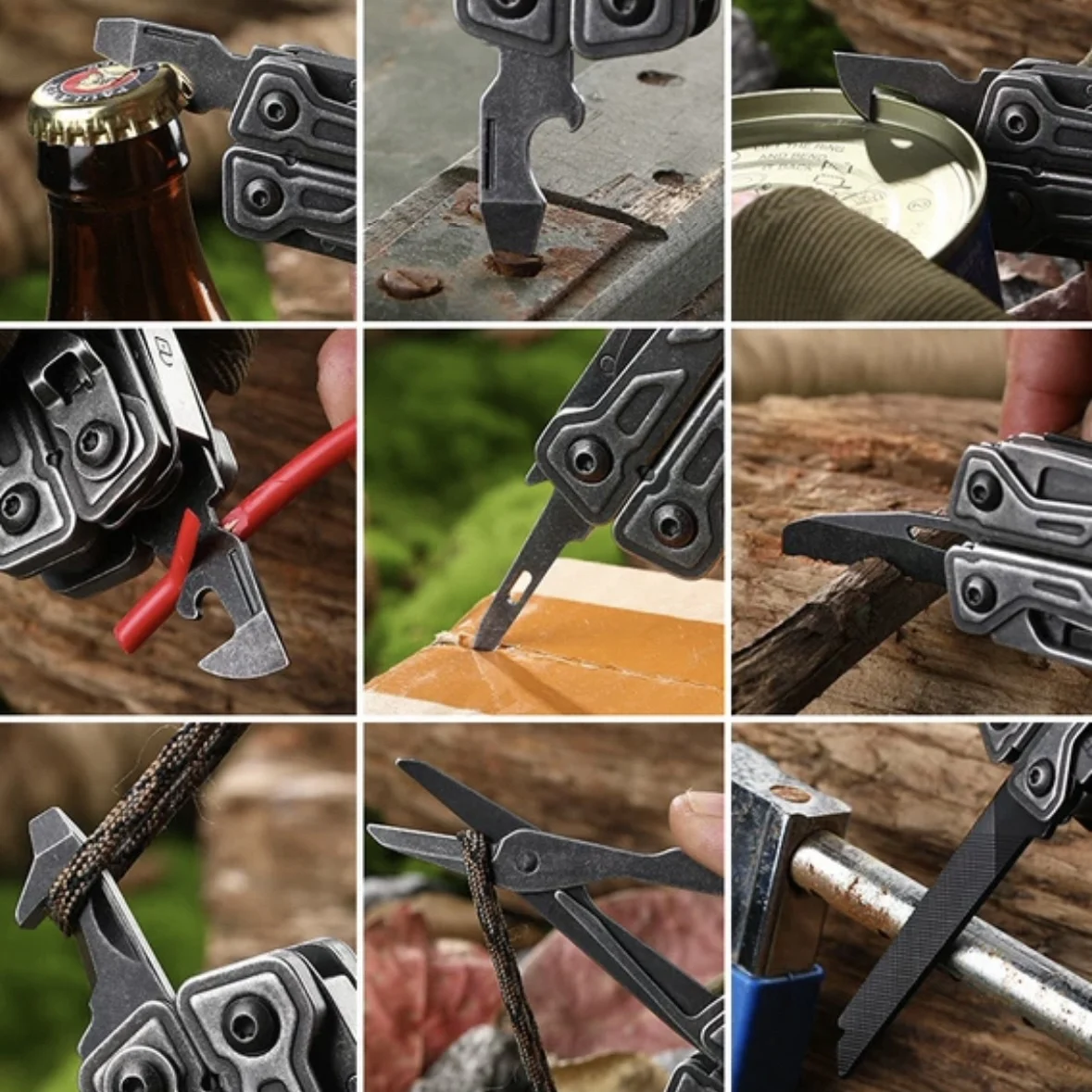 BHBT 27 in 1 Multitool Folding Tool Pliers Outdoor Portable EDC Camping Home Emergency Equipment With Bits