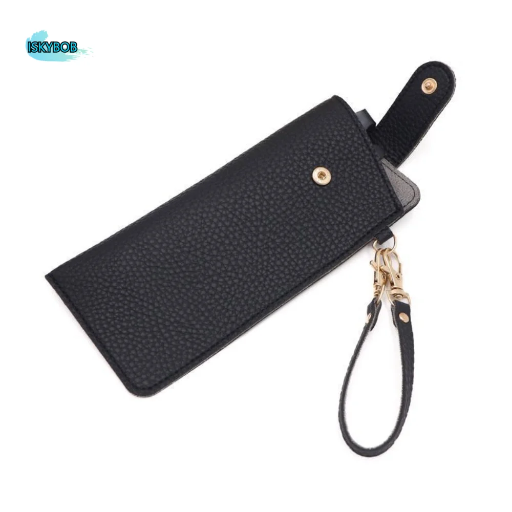 

Portable Pu Leather Glasses Bag With Lanyard Leather Rope Glasses Storage Bag Korean Style Glasses Clip Sunglasses Eyeglass Bag