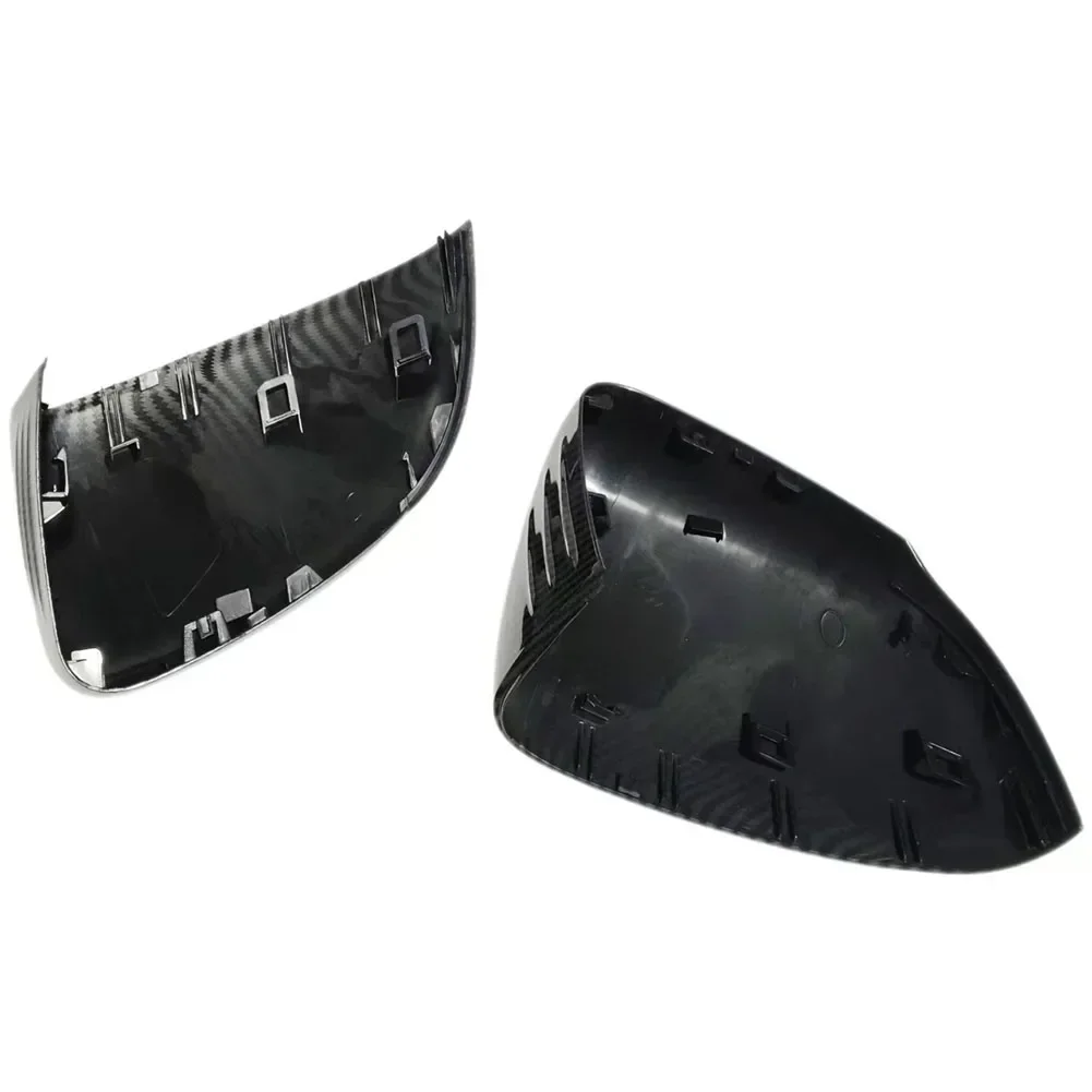 

Car Rearview Mirror Housing Mirror Side Shell Cap Carbon Texture Wing Mirror Cover Scratch Resistant Non-deformable