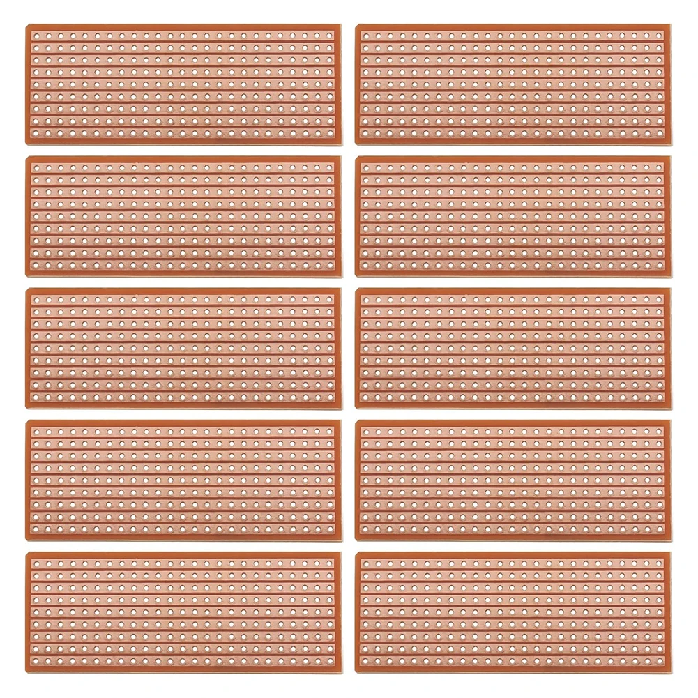 

1 X 2.6 Inches PCB Board 20 Pcs Electronic Prototype Board 1.0mm Hole Diameter 1.2mm Thickness 2.54mm Hole Spacing