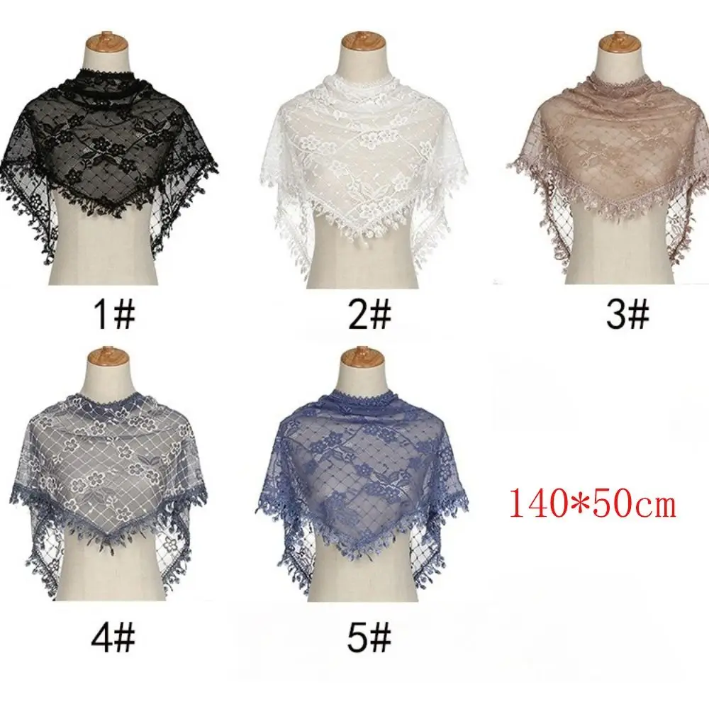 الأزياء الصلبة مثلث الحجاب وشاح البوليستر النساء الكنيسة الصلاة عقال الزفاف عمامة الإناث