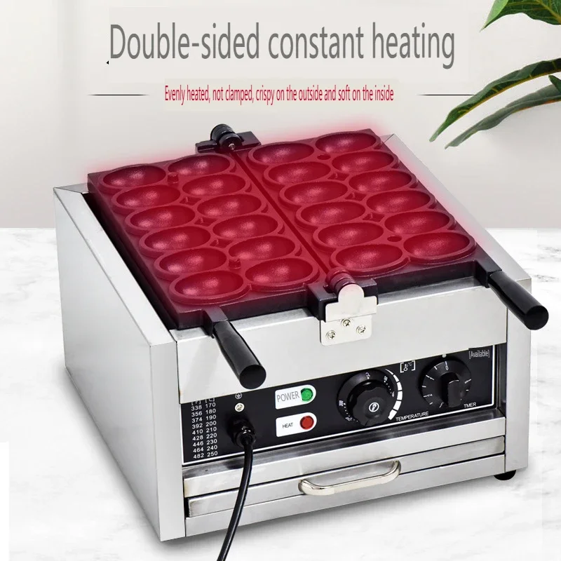 Bubble Burst Happy Face Egg Roll Machine - Popular 12-hole Egg Baking Machine