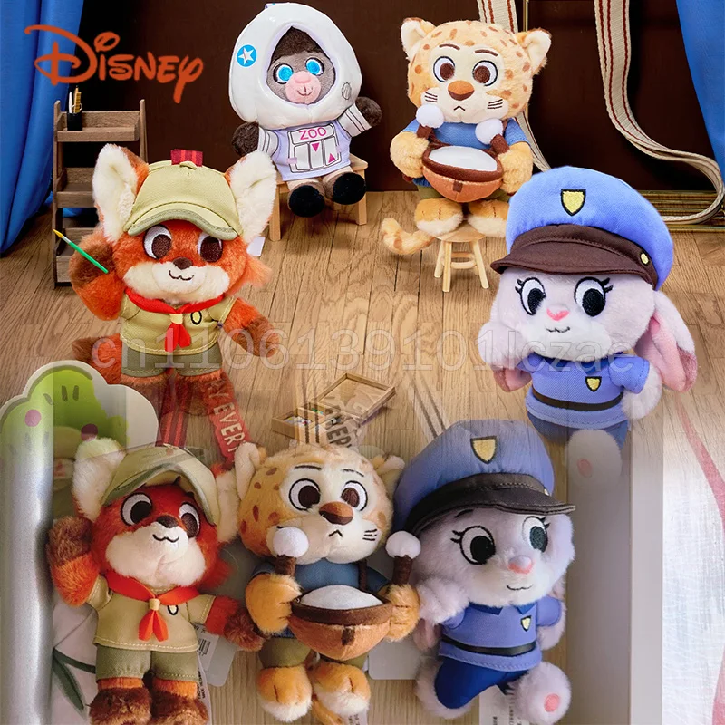 

Original Disney Zootopia Nick Fox Plush Keychain Bags Cartoon Animals Stuffed Doll Pendant Ornaments Cute Xmas Toy Birthday Gift