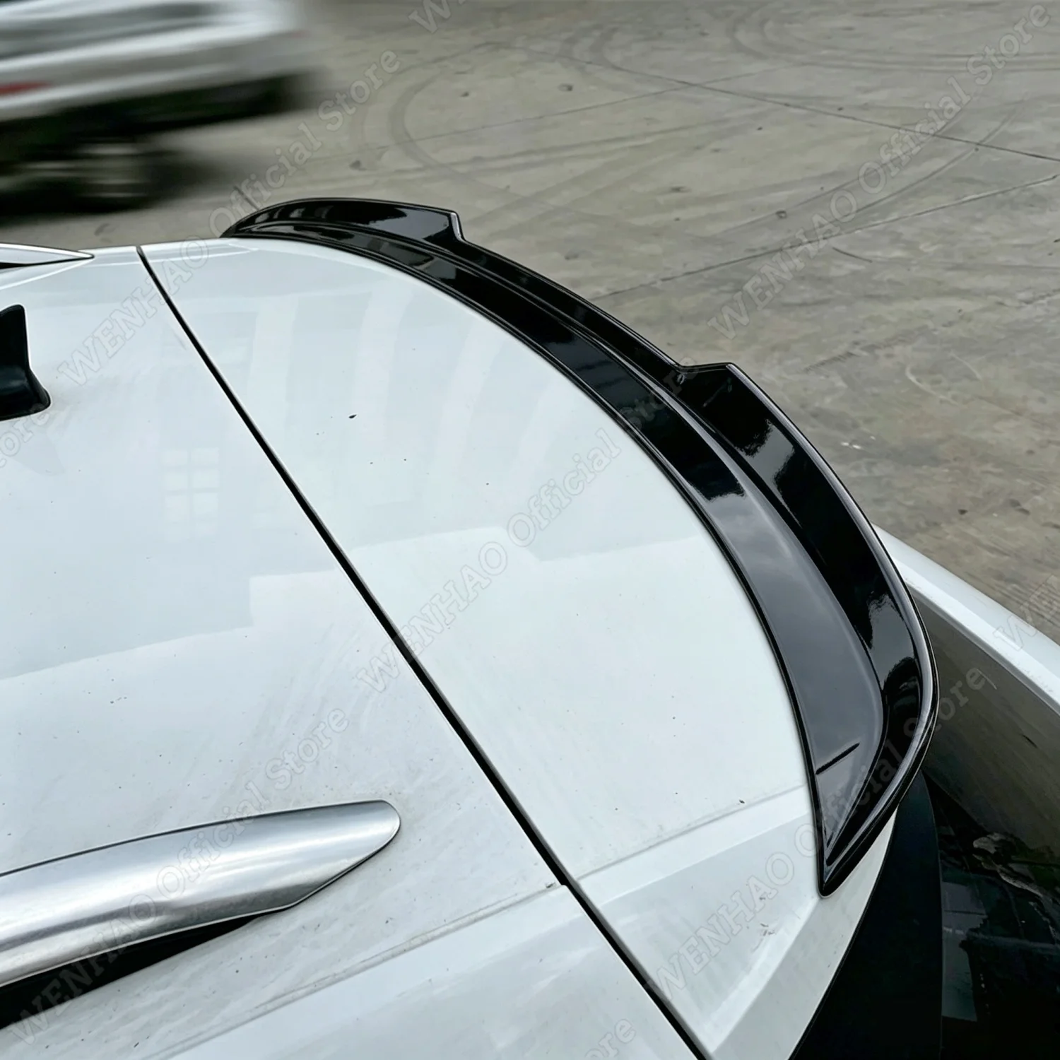 Rear Top Tail Wing For VW T-Roc MK1 A11 TSI TDI Standard/Pro SUV 2017-2025 Gloss Black ABS Rear Spoiler Caps Bodykits Tuning