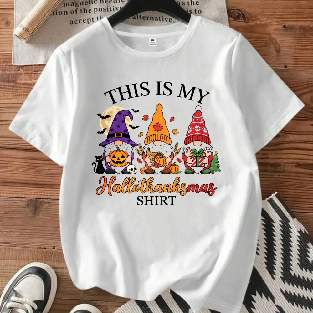 Floral Tropical Print Oversized Black T-Shirt Bold Religious Streetwear Tee Crew Neck Summer Breathable Top for Women