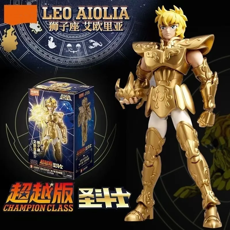 Golden Beyond Edition Saints Seiya Action Figure Manga Version Aries Mu Leo Aiolia Scorpio Miro Assembling Toys For Kid Gifts