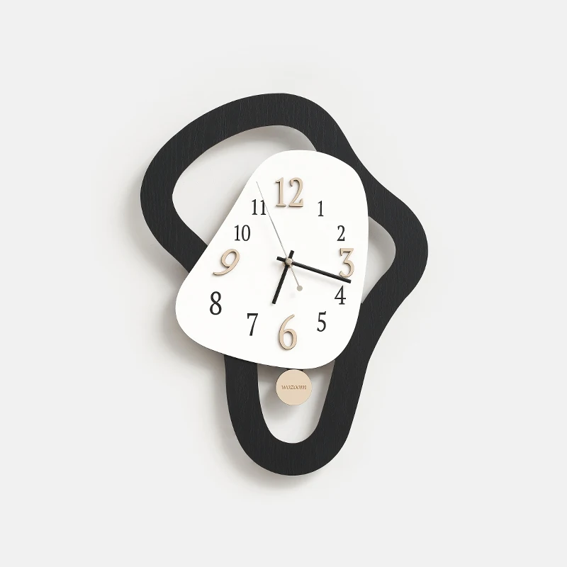 

Creativity Art Living Room Decoration Wall Clock Restaurant Mute Clock Mural Large-scale Abstract Hanging Painting Wall Watch