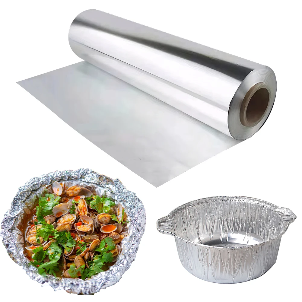 1 Pack Food Grade Disposable Tinfoil 12.2x1.65in Aluminium Foil Foil Wrap for Cooking BBQ Roasting