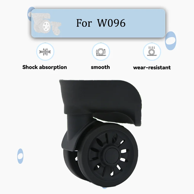 

For W096 Silent Wear-Resistant Swivel Casters 360-Degree Smooth Rotation Silent Replacement Parts For Smooth Movement